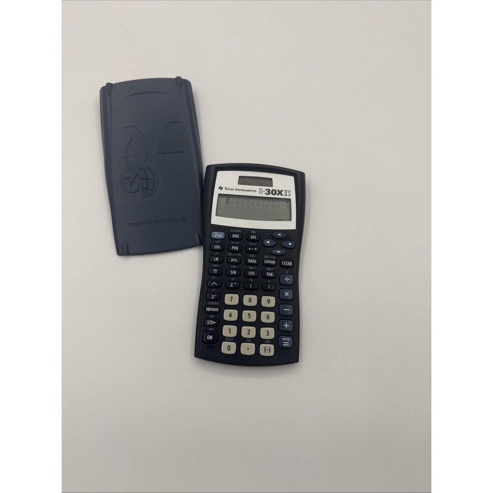 Texas Instruments TI-30X IIS Scientific Calculator Solar with Case Blue Tested